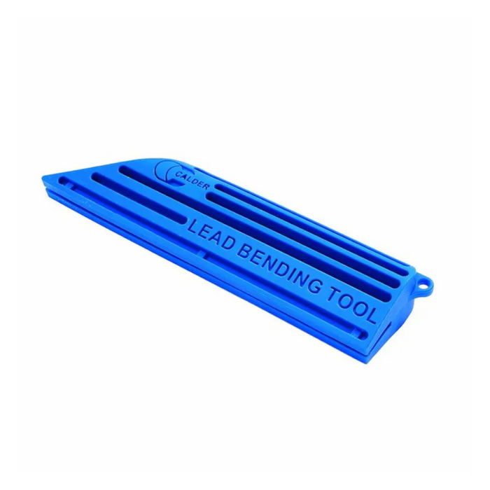 An image of a CMS Tools Lead Bender Tool in blue.