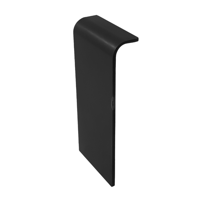 An image of a FlexiProof Integra Trim Gutter Drip Joiner with the Solid (Matte) finish in the colour Black