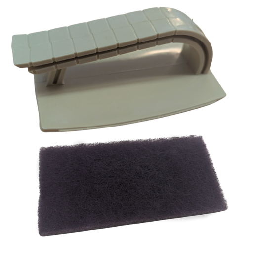 An image of a FlexiProof Scrubber Pad and Scrubber Handle for EPDM Rubber Roofs Top