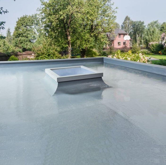 An image of a roof finished with Aquaeal Liquid roofing to show the effect.