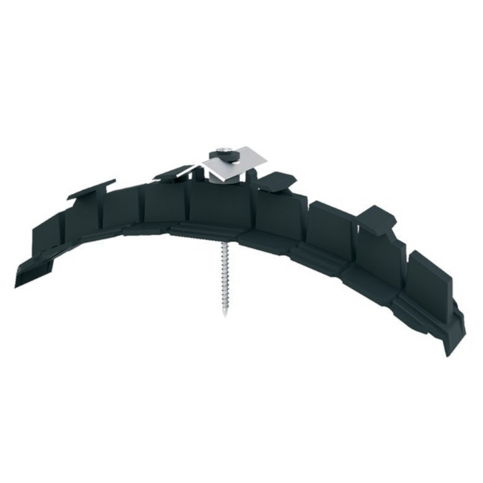 An image of a black Manthorpe Dry Ridge Union Bracket.