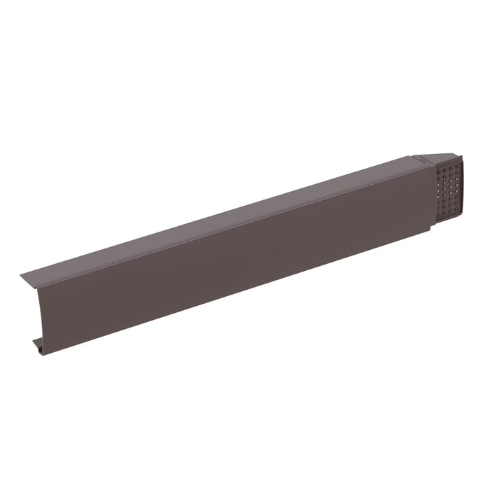 An image of a Manthorpe Smartverge Linear Dry verge unit Right hand in Brown