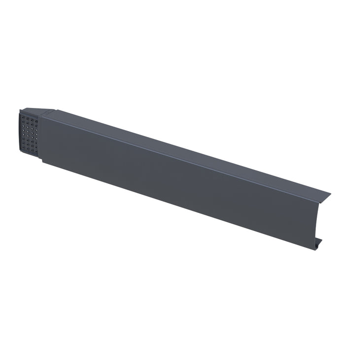 An image of a Manthorpe Smartverge Linear Dry verge unit Left hand in Grey