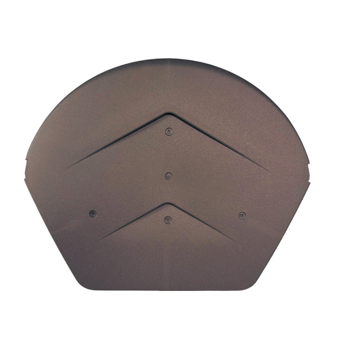 An image a Manthorpe SmartVerge Linear Half Round Ridge End Cap in Brown.