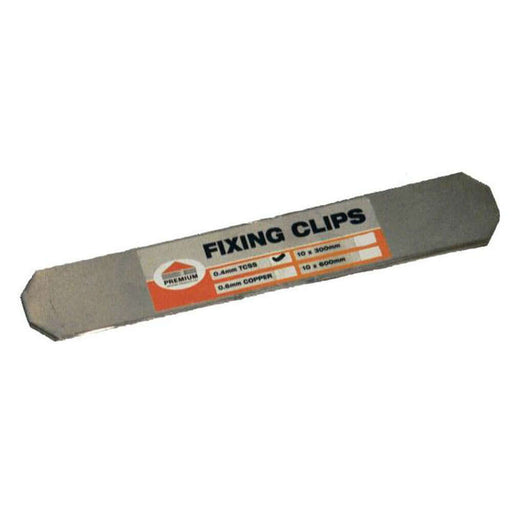 An image of Premium Stainless Steel Fixing Clips: 300mm x 50mm