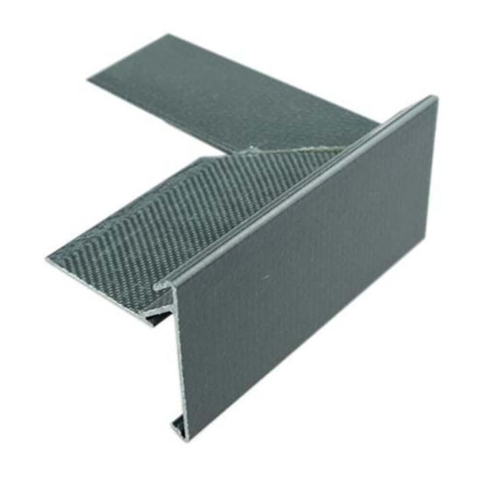 An image of Ultraflex Preformed Corner flat roof edge trim drip non drop Left hand side