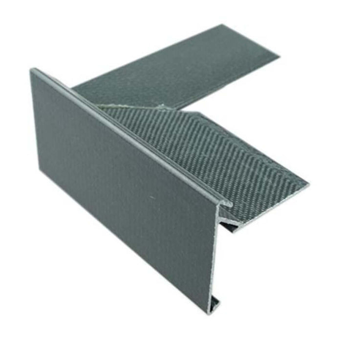 An image of Ultraflex Preformed Corner flat roof edge trim drip non drop Right hand side