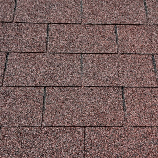 Supaflex Square Felt Roof Shingles: Antique Red (2.61m2)