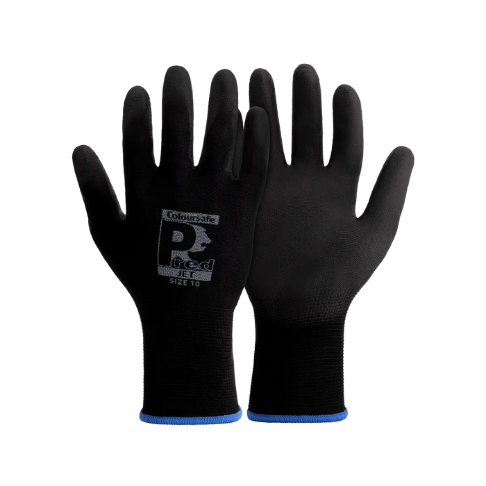 An image of Pred Jet Safety Gloves in the colour black