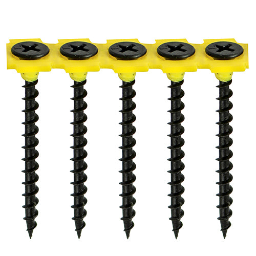 Collated Drywall Screw PH Course Black: (1000 Box)
