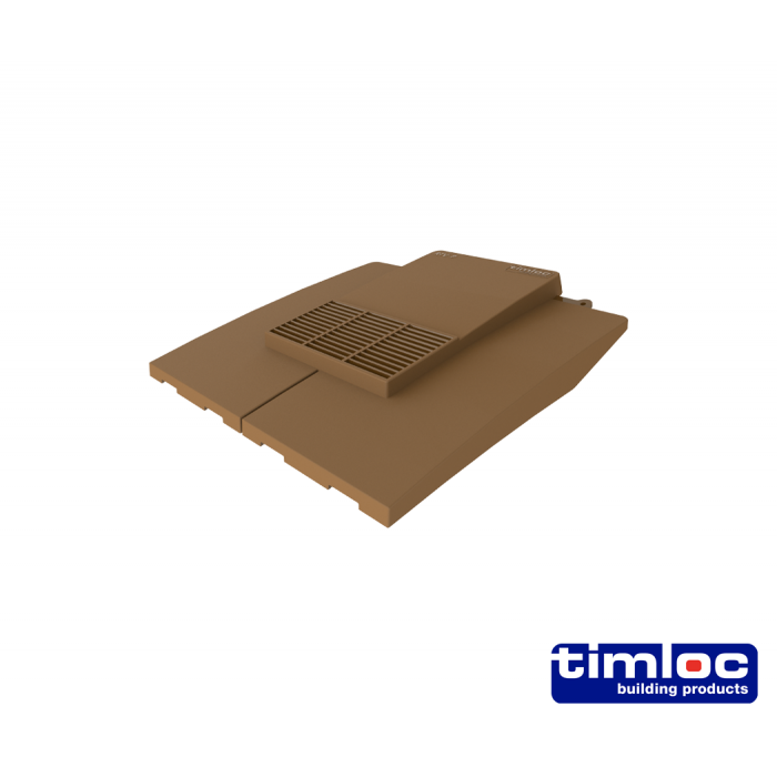 Timloc Plain Tile Vent, Brown