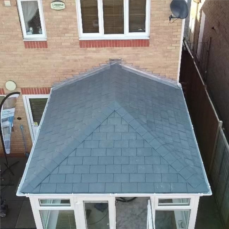 An image of a conservatory using the 3 Way Roofing Ridge/Hip Top Cap 