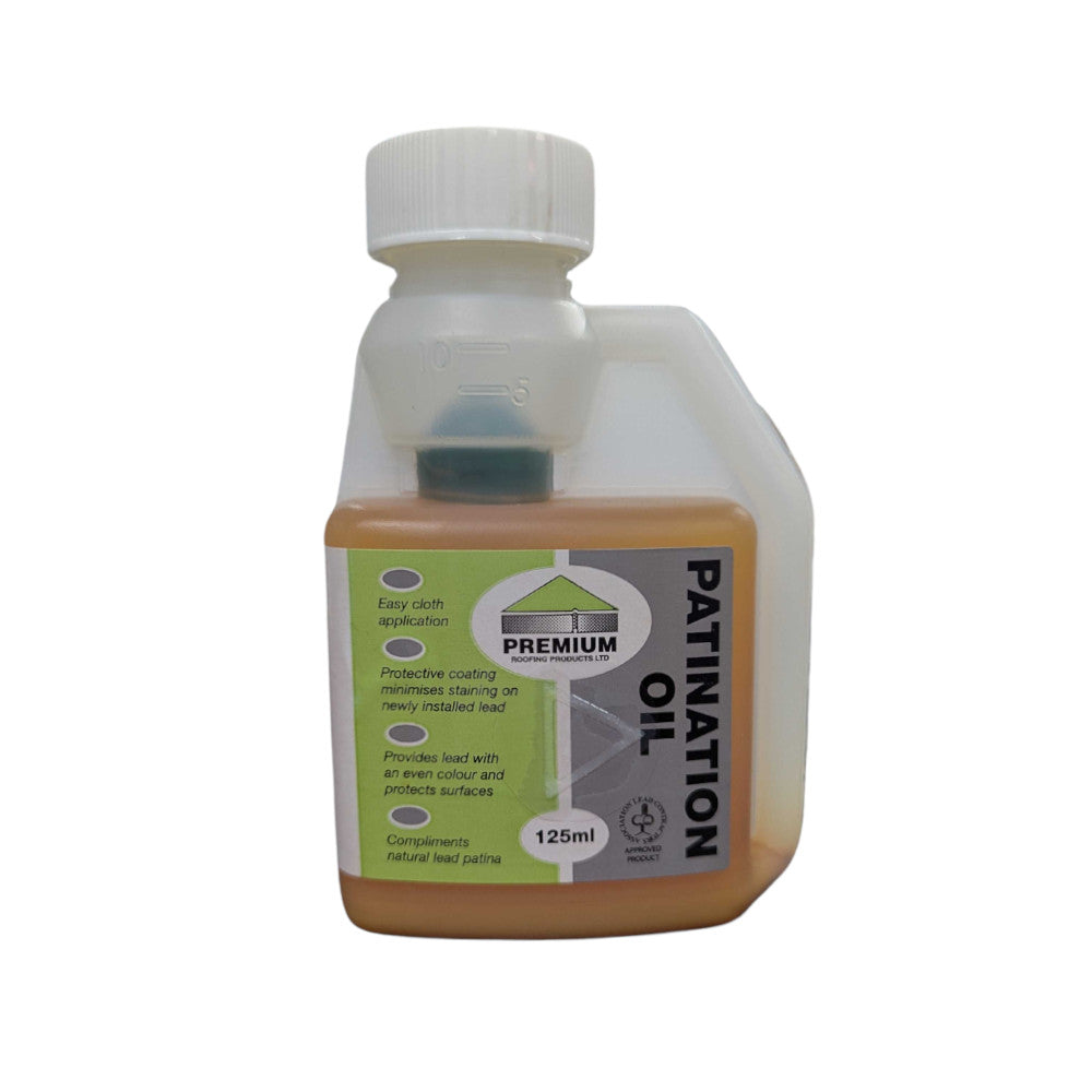 Patternation Oil Lead Patination Oil: 125ml — Ashbrook Roofing Supplies LTD