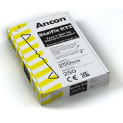 An image showing a box of 250 ANCON Staifix RT2 Type 2 Wall Ties that are 250mm long