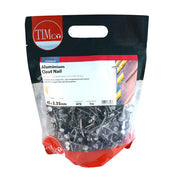 An image of Timco Aluminium 45mm x 3.35mm Clout Nails in a 1kg Bag