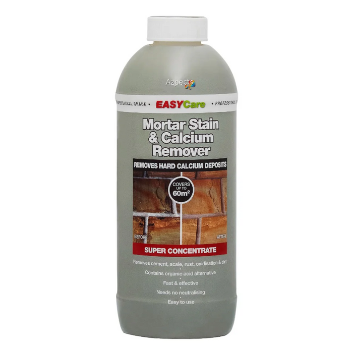 An image of Azpects EASYCare Mortar Stain & Calcium Remover in a 1ltr bottle