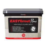 Container of Azpects EasyGrout Flow grout with a white background