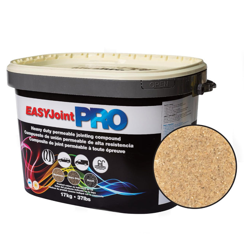 An image of Azpects EASYJoint PRO Heavy Duty Paving Jointing Compound in a 18kg tub in the colour Sahara (Mushroom).