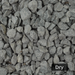 An image of black basalt aggregate stones in 20mm showing what they look like dry.