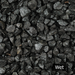 An image of black basalt aggregate stones in 20mm showing what they look like wet.