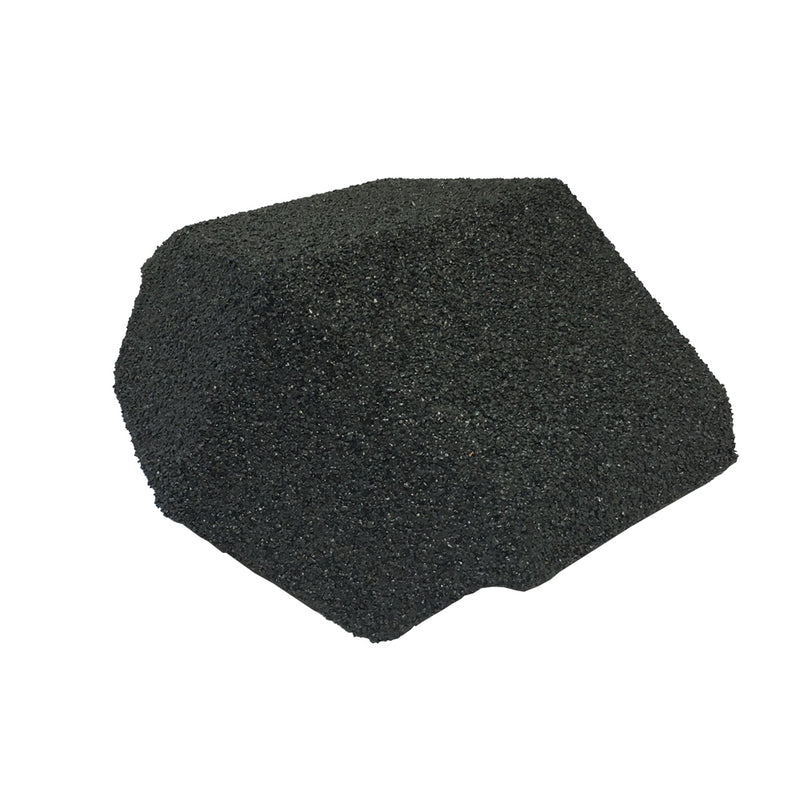 An image of a Britmet 135 Angle Roof End Cap in the colour Titanium Grey