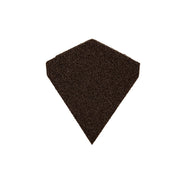 An image showing a Britmet Angle Ridge Roof End Cap in the colour Bramble Brown