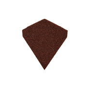 An image showing a Britmet Angle Ridge Roof End Cap in the colour Rustic Terracotta