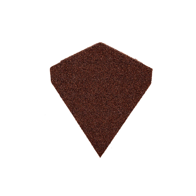 An image showing a Britmet Angle Ridge Roof End Cap in the colour Rustic Terracotta
