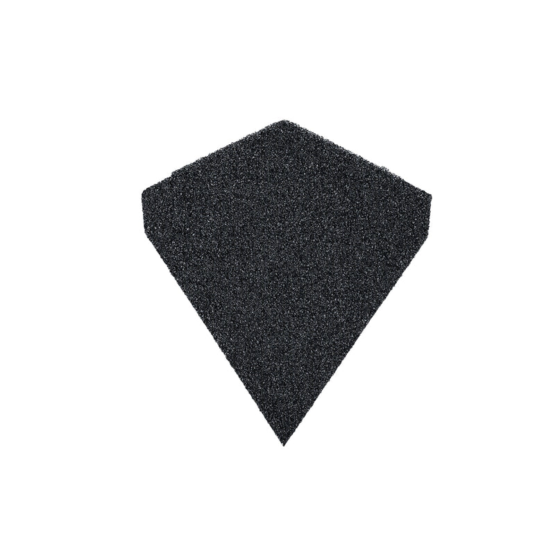 An image showing a Britmet Angle Ridge Roof End Cap in the colour Titanium Grey