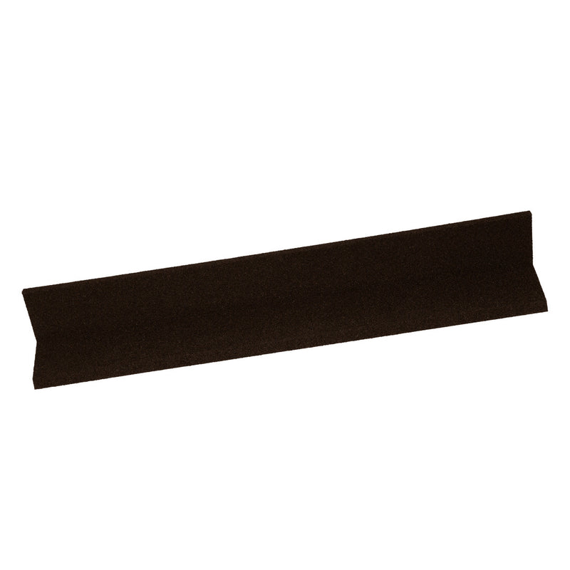An image of a Britmet Apron Roof Flashing strip in Bramble Brown