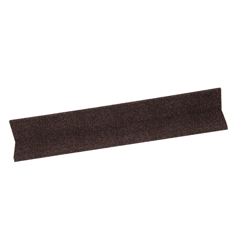 An image of a Britmet Apron Roof Flashing strip in Rustic Brown