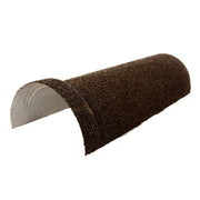 An image showing a Britmet Barrel Roof Ridge in the colour Bramble Brown