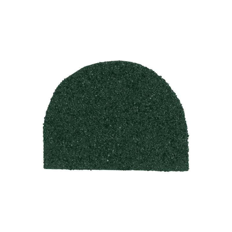 An image showing a Britmet Barrel Roof Ridge End Cap in the colour Tartan Green