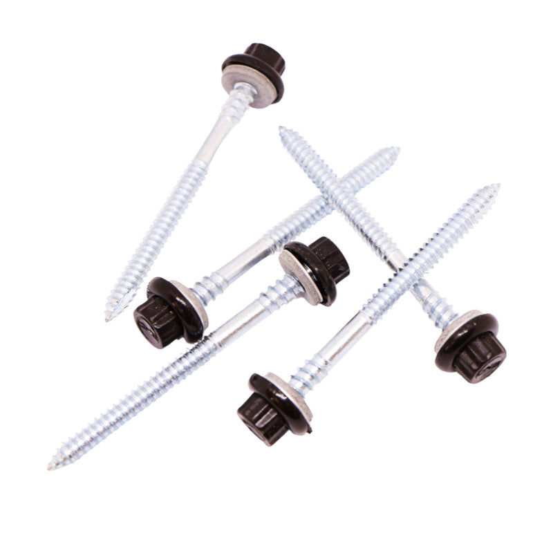 An image showing Britmet Fixing Main Screws for the Pantile 2000 range in the colour Charcoal.
