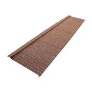An image of a Britmet Lightweight Metal Roof Shingle in Rustic Brown
