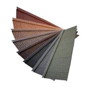 An image of a the various colours of Britmet Lightweight Metal Roof Shingle