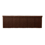 A Britmet Lightweight Metal Roof Slate 2000 in the colour Rustic Brown
