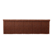 A Britmet Lightweight Metal Roof Slate 2000 in the colour Rustic Terracotta