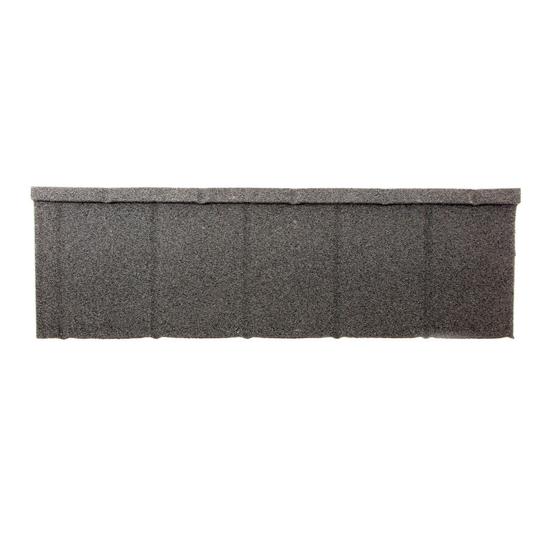 A Britmet Lightweight Metal Roof Slate 2000 in the colour Titanium Grey