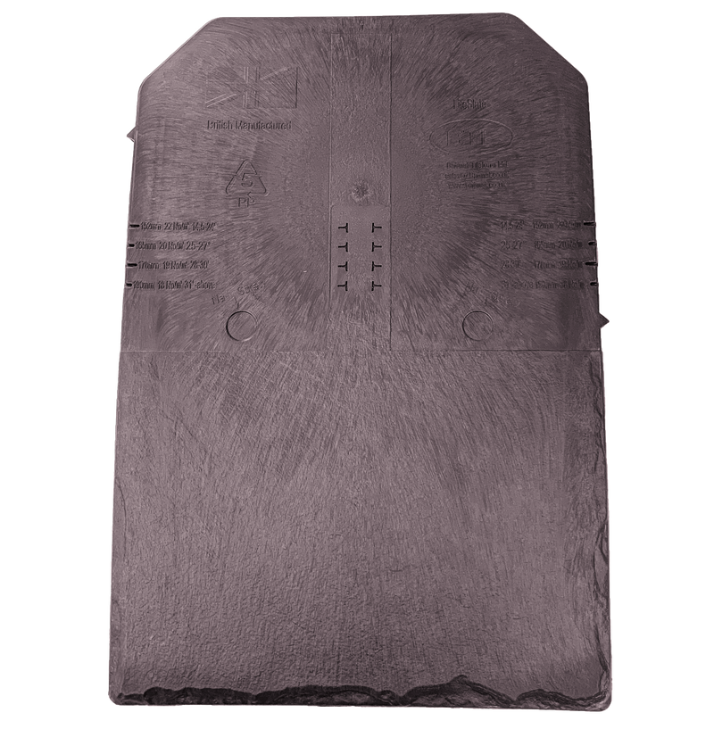 An image of a Britmet LiteSlate Roof Tile in the colour Amethyst