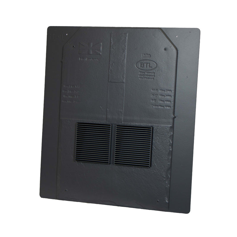 An image of a Britmet Roof Ridge End Cap in the colour Ash