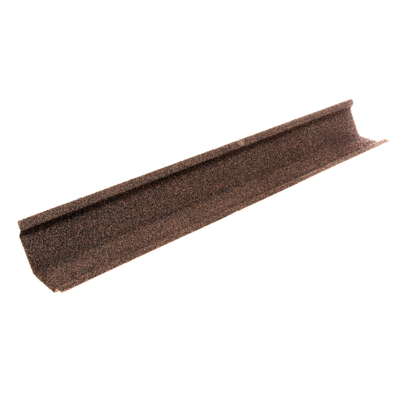 An image showing a Britmet Metal Roof Valley in the colour Rustic Brown