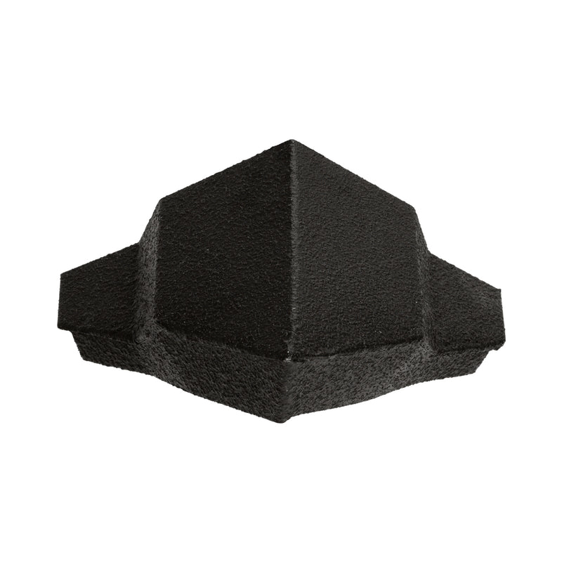 An image of a Britmet Pantile 2000 Roof Hip End Cap in the colour Charcoal