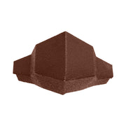 An image of a Britmet Pantile 2000 Roof Hip End Cap in the colour Terracotta