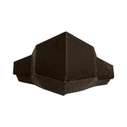 An image of a Britmet Pantile 2000 Roof Hip End Cap in the colour Tudor Brown