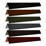 An image of the different colours of Pantile 2000 Mono Ridge. They are Antique Red Charcoal, Mid Grey, Sage Green, Terracotta and Tudor Brown