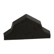 An image showing a Britmet Pantile 2000 Roof Ridge End Cap in the colour Charcoal