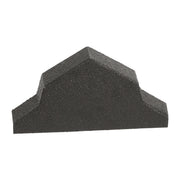 An image showing a Britmet Pantile 2000 Roof Ridge End Cap in the colour Mid Grey