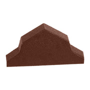 An image showing a Britmet Pantile 2000 Roof Ridge End Cap in the colour Terracotta