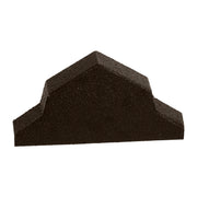 An image showing a Britmet Pantile 2000 Roof Ridge End Cap in the colour Tudor Brown